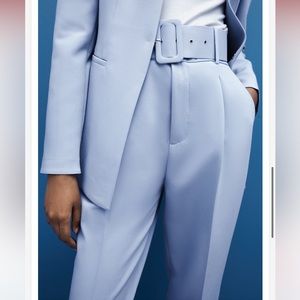 ZARA HIGH-WAISTED BELTED PANTS